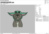 Dog Yoda Embroidery File 6 sizes