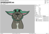 Dog Yoda Embroidery File 6 sizes