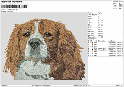 Dog 030725 Embroidery File