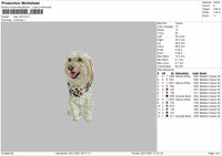 Dog V24 Embroidery File 4 size