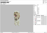 Dog V24 Embroidery File 4 size