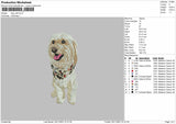Dog V24 Embroidery File 4 size