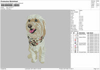 Dog V24 Embroidery File 4 size