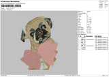 Dog V31 Embroidery File 4 size