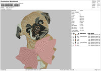 Dog V31 Embroidery File 4 size