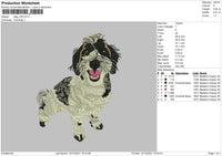 Dog V38 Embroidery File 4 size