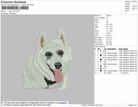 Dog V39 Embroidery File 4 size