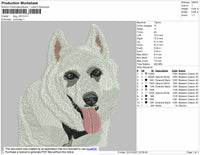 Dog V39 Embroidery File 4 size