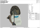 Dog V40 Embroidery File 4 size