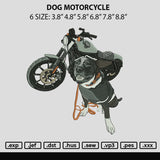 Dog Motocycle Embroidery File 6 sizes