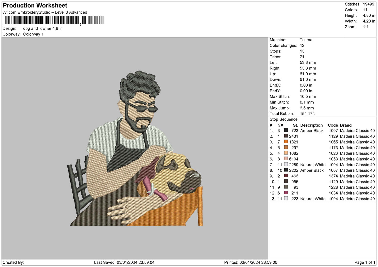 Photoflat 0301 Embroidery File 6 sizes