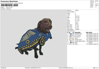 Dog Car Embroidery File 6 sizes