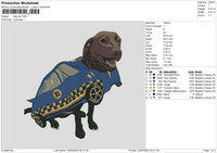 Dog Car Embroidery File 6 sizes