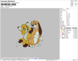 Fox And Dog Embroidery File 5 size