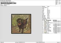 Dog 2106 Embroidery File 6 sizes