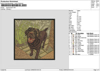 Dog 2106 Embroidery File 6 sizes