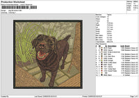 Dog 2106 Embroidery File 6 sizes