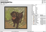 Dog 2106 Embroidery File 6 sizes