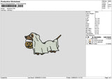 Dog1209 Ghost Embroidery File 6 sizes
