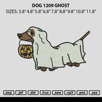 Dog1209 Ghost Embroidery File 6 sizes