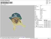 Dog Hat LK Embroidery File 4 size