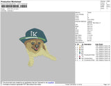 Dog Hat LK Embroidery File 4 size