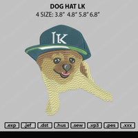 Dog Hat LK Embroidery File 4 size
