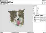 Dog Head 0712 Embroidery File 6 sizes