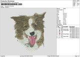 Dog Head 0712 Embroidery File 6 sizes