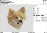 Dog Head 1804 Embroidery File 6 sizes