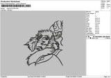 Dog line 0410 Embroidery File 6 sizes