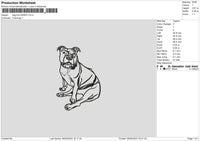 Dog Line 0505 Embroidery File 6 sizes