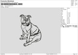 Dog Line 0505 Embroidery File 6 sizes