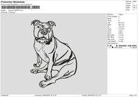 Dog Line 0505 Embroidery File 6 sizes