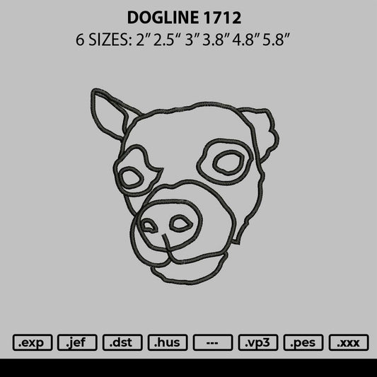 Dogline 1712 Embroidery File 6 sizes