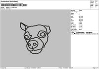Dogline 1712 Embroidery File 6 sizes