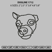 Dogline 1712 Embroidery File 6 sizes
