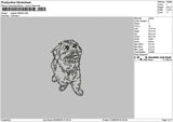Dog Outline 2008 Embroidery File 6 sizes