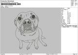 Dogline 2111 Embroidery File 6 sizes