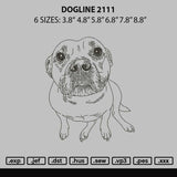 Dogline 2111 Embroidery File 6 sizes