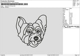 Dog Line 2811 Embroidery File 6 sizes