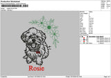 Dogline Rosie Embroidery File 6 sizes