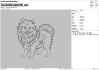 Dog Lines 2609 Embroidery File 6 sizes