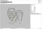 Dog Lines 2609 Embroidery File 6 sizes