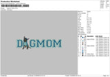 Dogmom Stitch Embroidery File 6 sizes