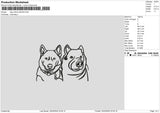 Dog Outline 3024 Embroidery File 6 sizes