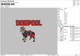 Dogpooltext Embroidery File 6 sizes