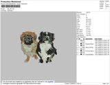 Dogs 001 Embroidery File 4 size