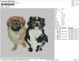Dogs 001 Embroidery File 4 size