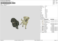 Dogs 0304 Embroidery File 6 sizes